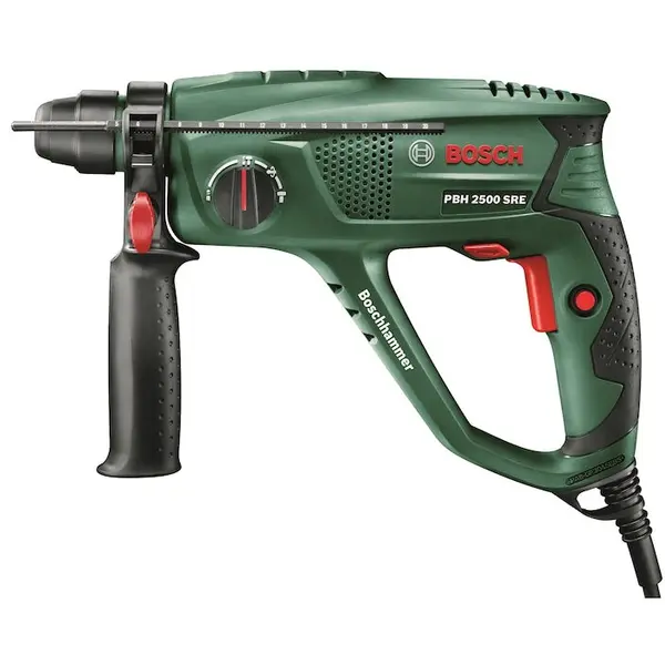 BOSCH Ciocan rotopercutor Bosch PBH 2500 SRE Compact, 600 W, 2000 RPM, 22 mm, 6 Accesorii