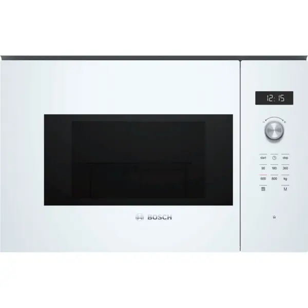 BOSCH Cuptor cu microunde incorporabil Bosch, 800W, 20L, 5 trepte, Alb