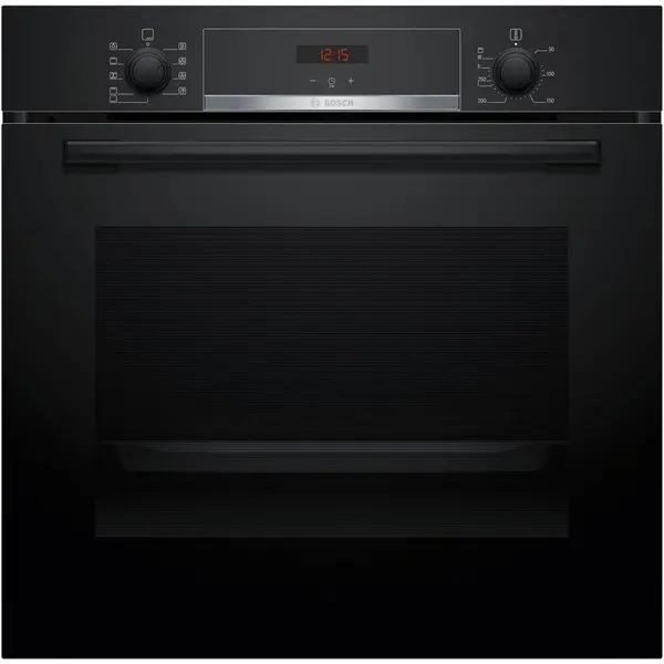 BOSCH Cuptor incorporabil Bosch HBA534EB3, 71 L, Electric, Multifunctional, Grill, 7 functii, Autocuratare EcoClean + hidrolitica, 3D Hotair, Suport telescopic, Clasa A+, Negru
