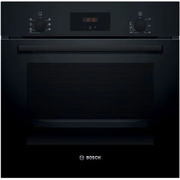 BOSCH Cuptor incorporabil Bosch HBF133BA1, Electric, 66 l, Autocuratare EcoClean Direct, Convectie 3D, Clasa A, Negru