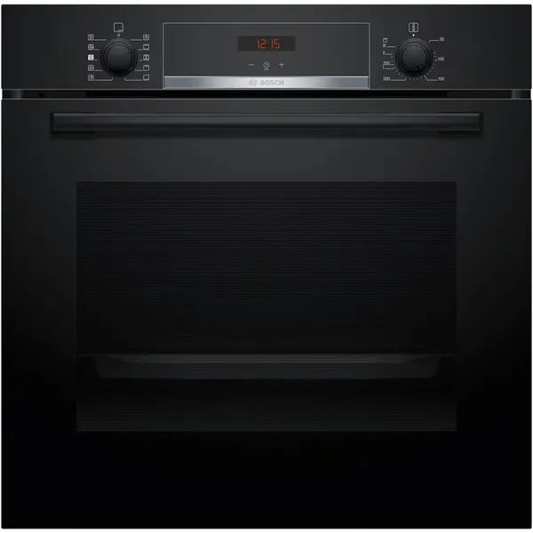 BOSCH Cuptor incorporabil Bosch HQA534BB3, 71 L, Electric, Multifunctional, Added Steam, Grill, 8 functii, Autocuratare EcoClean + hidrolitica, 3D Hotair, Clasa A+, Negru