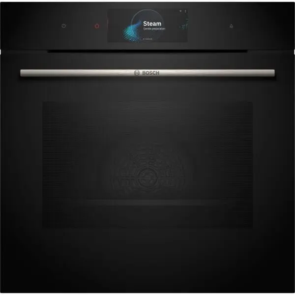 BOSCH Cuptor incorporabil Bosch HRG7784B1, Electric, 71 l, Multifunctional, Perfect Steam, 22 functii , Autocuratare pirolitica, Grill, Air Fry, Home Connect, Clasa A+, Negru