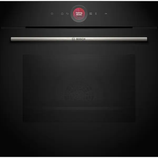BOSCH Cuptor incorporabil Bosch Seria 8, Electric, 71 l, 14 moduri de gatit, Display tactil TFT, DishAssist, EcoClean Direct, Air Fry, Grill, Convectie 3D, Home Connect, Clasa A+, Negru