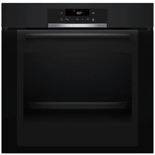 BOSCH Cuptor incorporabil electric Bosch Serie 4, Autocuratare pirolitica, Functie Aer cald 3D, Functie Air Fry, 10 programe automate, 71l, 3600W, Clasa А+, Negru