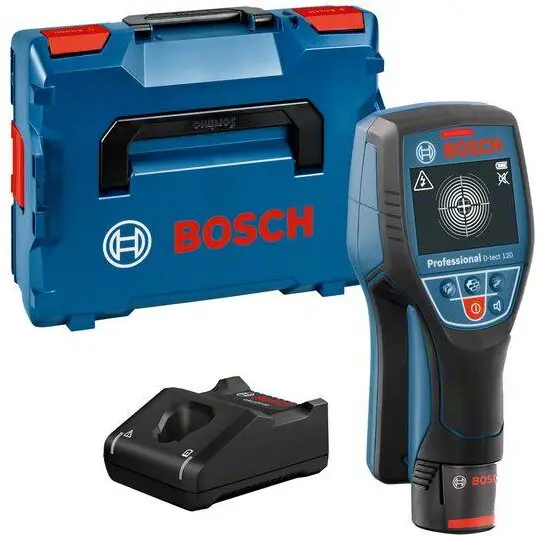 BOSCH Detector de metale Bosch Professional D-TECT 120, 1200 mm adancime lucru, ± 10 mm precizie, LBOXX, 1 x 1.5Ah, incarcator rapid