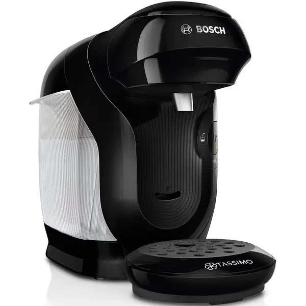 BOSCH Espressor Bosch Tassimo Style TAS112E, 1400W, 3.3 bar, 0.7l, Autocuratare si decalcifiere, capsule, Negru