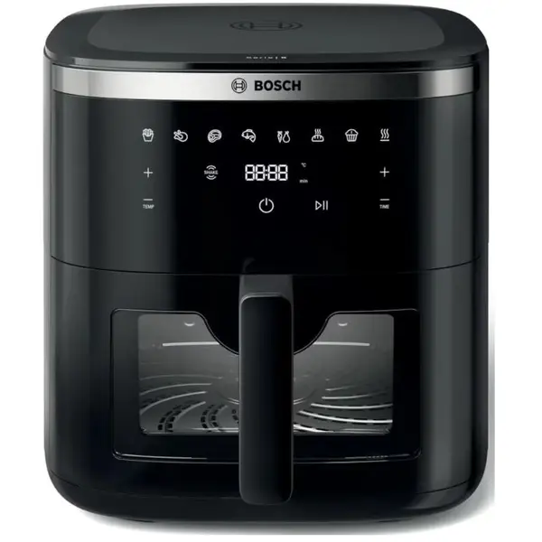 BOSCH Friteuza cu aer cald Bosch Seria 6 MAFS2671B, 1800 W, 7.2l, 8 programe, Termostat reglabil, Fereastra vizualizare, Negru