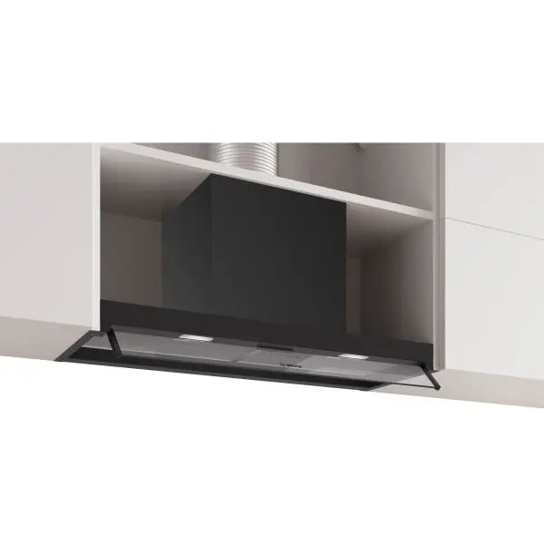 BOSCH Hota complet incorporabila Bosch Serie 2 DBB85CC60, 80cm, Sticla transparenta, Negru Mat