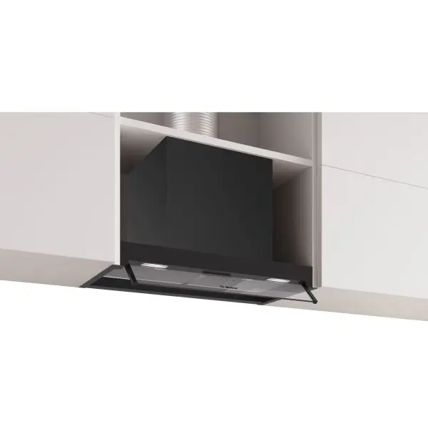 BOSCH Hota incorporabila Bosch DBB65CC60, Putere de absorbtie 582 mc/h, Iluminare LED, Control mecanic, Clasa B, 60 cm, Negru mat
