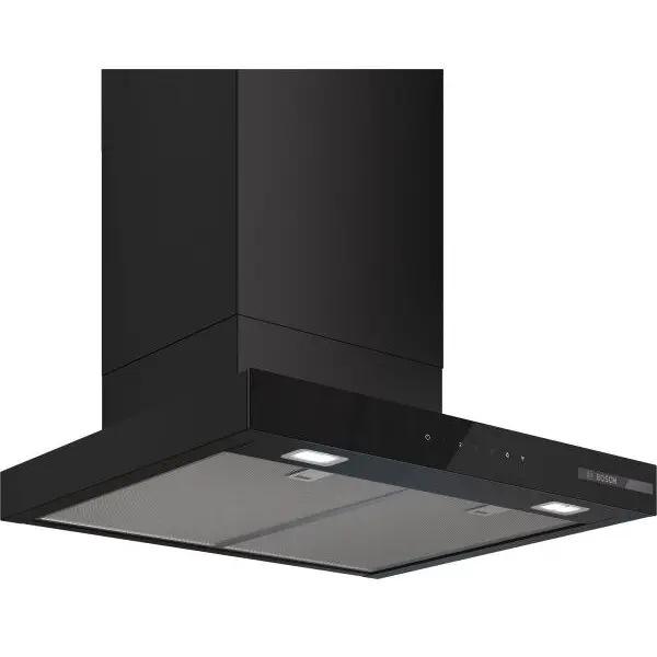 BOSCH Hota incorporabila decorativa Bosch DWB67DN60, Putere de absorbtie 699 mc/h, EcoSilence Drive, Touch control, Smart hood automatic, Home Connect, Clasa A, 60 cm, Negru mat