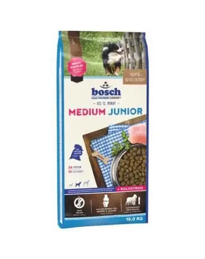 BOSCH Hrana uscata pentru caini junior de talie medie 15 kg