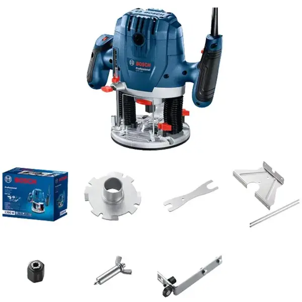 BOSCH Masina de frezat Bosch Professional, 1300 W, 11.000-28.000 RPM, 6-8 mm sistem prindere, accesorii incluse