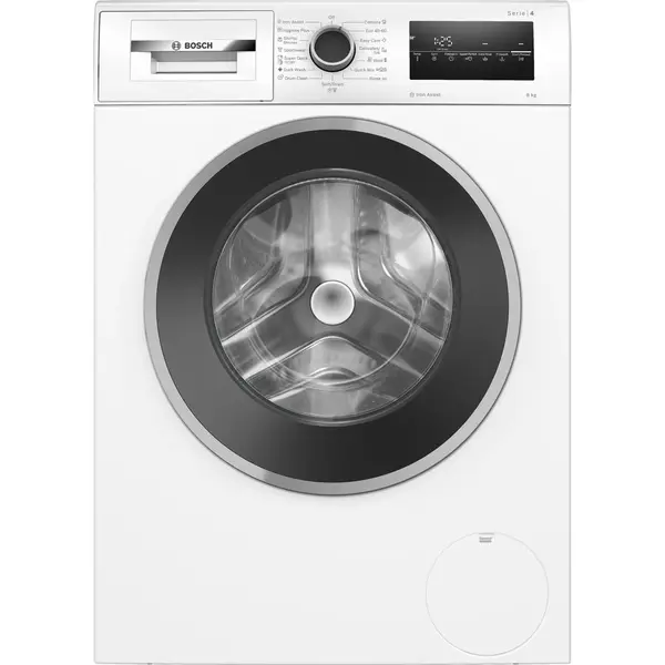 BOSCH Masina de spalat rufe Bosch WAN2426NBY, 8 Kg, 1200 RPM, EcoSilence Drive, Iron Assist, Hygiene Plus, Control electronic/touch, program Dark colors, Speed Perfect, Clasa A, 60 cm, Alb-Gri