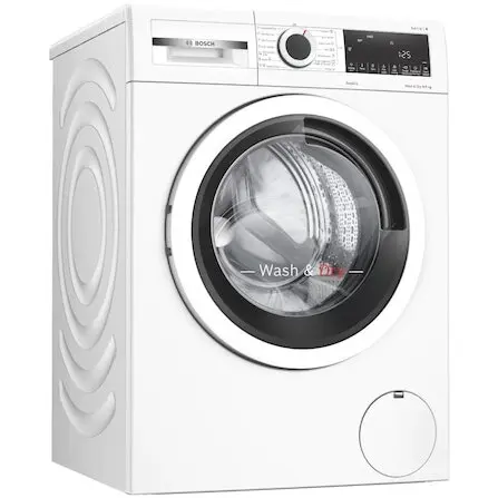 BOSCH Masina de spalat rufe cu uscator Bosch WNA13400BY, 8 kg spalare, 5 kg uscare, 1400 RPM, Clasa C, EcoSilence Drive, AutoDry , ActiveWater Plus, Alb