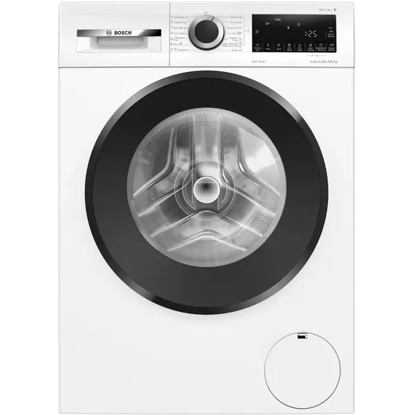 BOSCH Masina de spalat rufe cu uscator Bosch WNG24401BY, 9 Kg spalare, 6 Kg uscare, 1400 RPM, AutoDry, Iron Assist, EcoSilence Drive, 14 programe, Clasa A, Alb