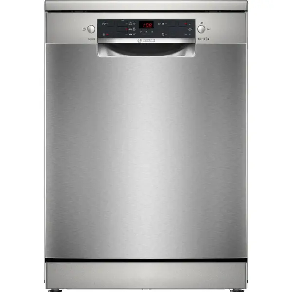 BOSCH Masina de spalat vase Bosch Serie 2 SMS25GI09F, 12 seturi, 5 programe, Clasa E, latime 60 cm, Inox dishwasher Freestanding 12 place settings E