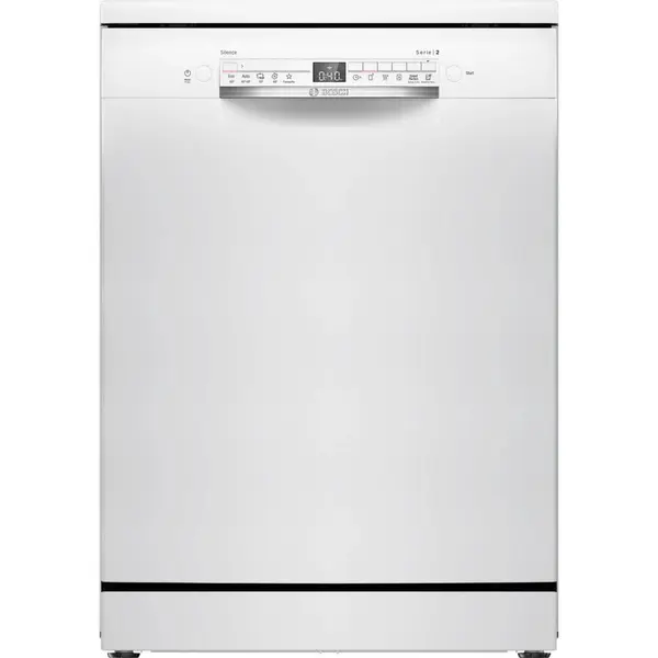 BOSCH Masina de spalat vase Bosch Serie 2, SMS2ITW09E, 13 seturi, 5 programe, clasa E, 60 cm, Alb