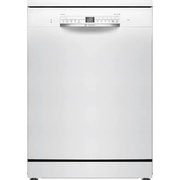 BOSCH Masina de spalat vase Bosch SMS2HTW06E, 13 seturi, 5 programe, ExtraDry, Home Connect, EcoSilence Drive, Hygiene Plus, DosageAssist, Clasa C, 60 cm, Alb