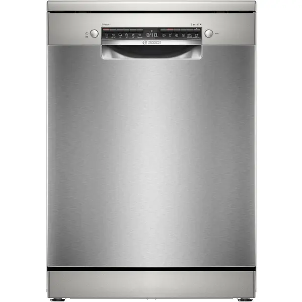 BOSCH Masina de spalat vase Bosch SMS4EVI04E, 13 seturi, 6 programe, EfficientDry, Home Connect, Tab-count, EcoSilence Drive, Functie silence, 60 cm, Clasa D, Otel inoxidabil anti-amprenta