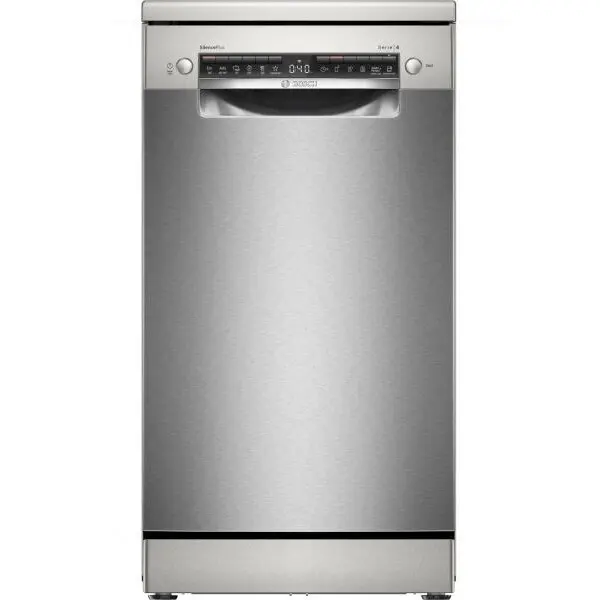BOSCH Masina de spalat vase Bosch SPS4HMI49E, 10 seturi, 6 programe, Home Connect, Silence Plus, Clasa E, 45 cm, Inox