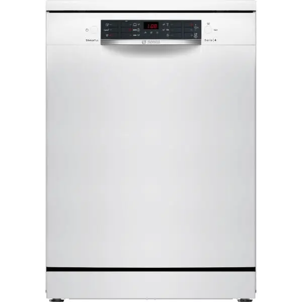 BOSCH Mașina de spălat vase independentă Bosch Seria 4 SMS46KW02E, 13 seturi, 7 programe, 60 cm, Albă
