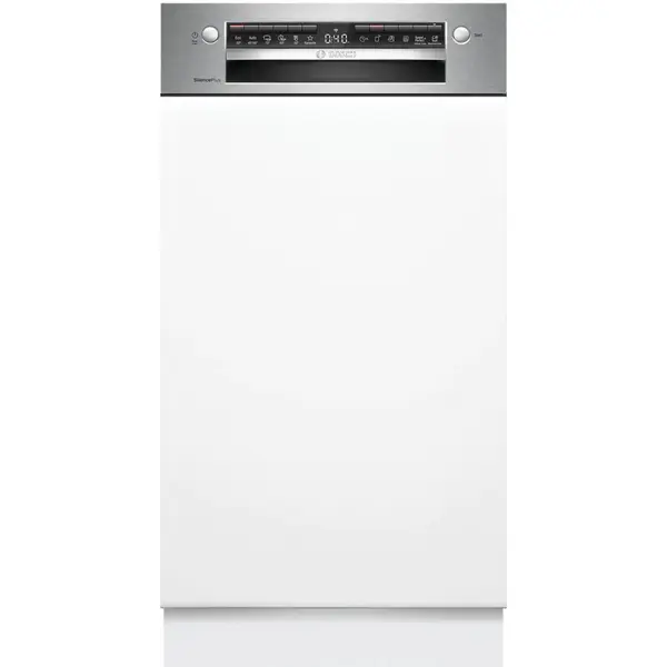 BOSCH Masina de spalat vase partial incorporabila Bosch Serie 4 SPI4EMS17E, 45cm, 10 seturi, 6 programe, Otel Periat
