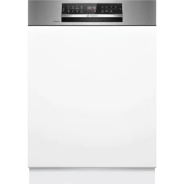 BOSCH Masina de spalat vase semi-incorporabila Bosch SMI6ZCS16E, 14 seturi, 8 programe, Silence Pro, Perfect Dry, Sistem Rackmatic, TimeLight, EmotionLight, Tab-count, EcoSilence Drive, Home Connect, 60 cm, Clasa B