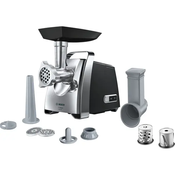 BOSCH Masina de tocat carne Bosch MFW67440, 2000 W, 3.5 Kg/min, Negru-Argintiu
