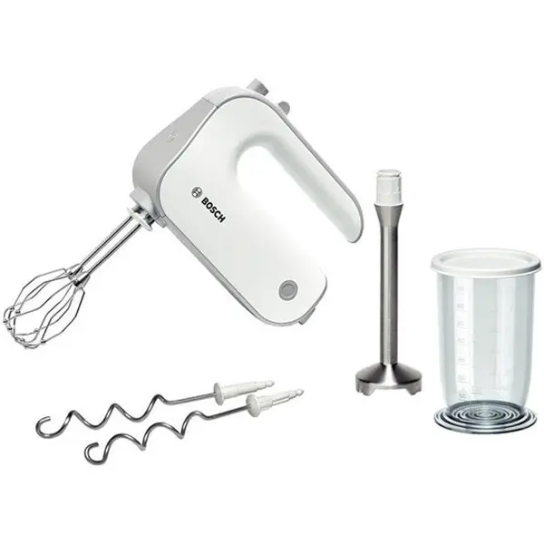 BOSCH Mixer de mana Bosch MFQ 4070, 500W, 5 viteze, Turbo, Alb/Gri