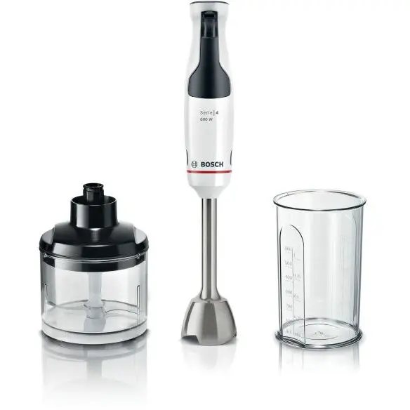 BOSCH Mixer Vertical Bosch Ergomaster MSM4W220, 0.6l, 600W, Viteza Variabila, Alb-Negru