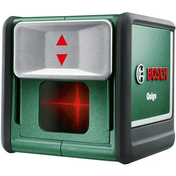 BOSCH Nivela cu laser Bosch Quigo 06036635Z0, cu linii in cruce, 10 m domeniu lucru, +/- 0,8 mm/m precizie, ±4° autonivelare, 635 nm dioda laser, sistem de prindere universal MM2, accesorii incluse, Multicolor