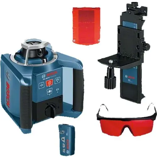 BOSCH Nivela laser rotativa Bosch Professional GRL 300 HV, 0601061501, 0.1 mm/mp, 2x1.2V, Negru-Albastru