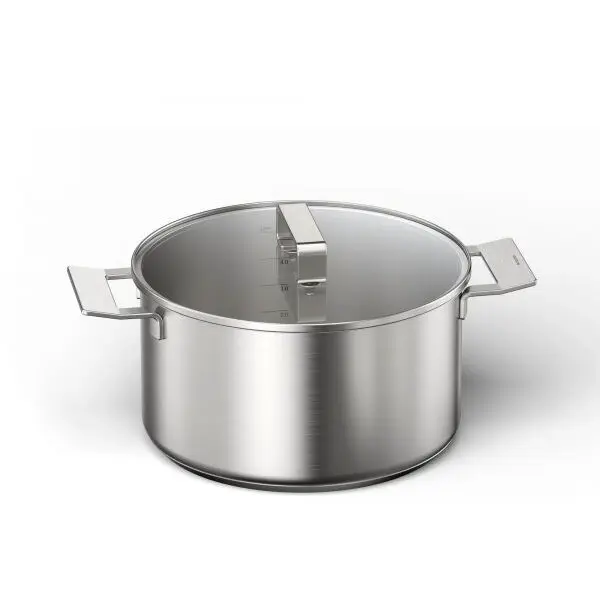 BOSCH Oala pentru tocanite cu capac de sticla BOSCH by Schulte-Ufer Pro Induction 65115-24 - 17006183, diametru 24cm, 5.5 l, manere fixe Cool-Touch