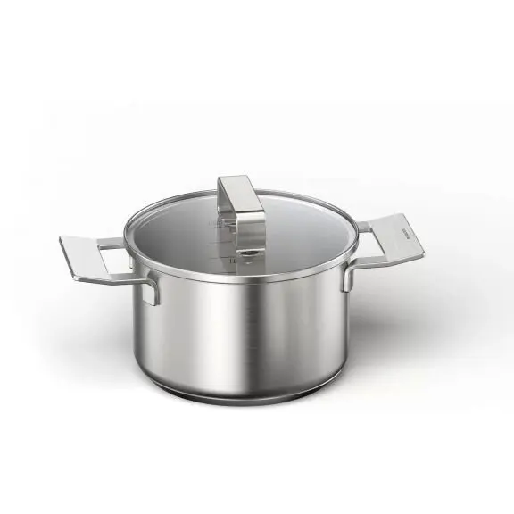 BOSCH Oala pentru tocanite cu capac de sticla BOSCH by Schulte-Ufer Pro Induction 65115-16 - 17006181, diametru 16 cm, 2L, manere fixe Cool-Touch