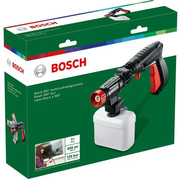 BOSCH Pistol in unghi de 360° BOSCH F.016.800.536, Pentru efectuarea lucrarilor de curatare exterioara la 360° pe toate suprafetele