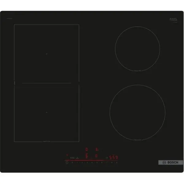 BOSCH Plita cu Inductie Bosch Serie 6 PVS61RHB1E, 592 mm, 4 Zone FlexInduction, TouchSlider, PowerBoost, PerfectFry, Negru