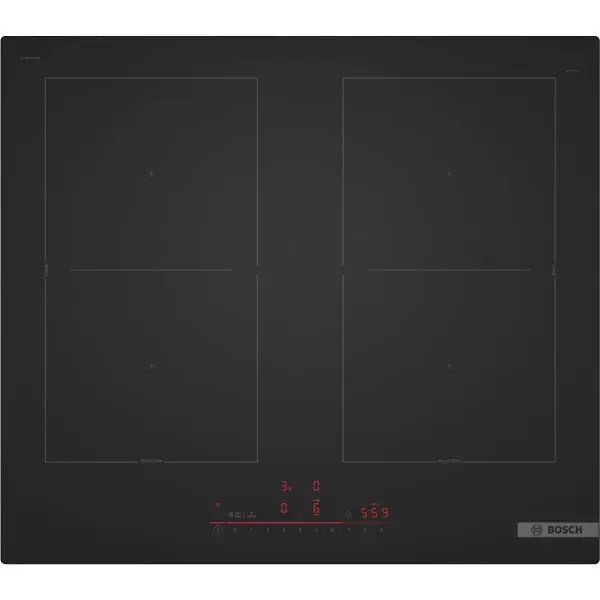 BOSCH Plita cu inductie incorporabila Bosch PVQ61CHB1E mat, CombiZone, DirectSelect, 60cm, Neagra