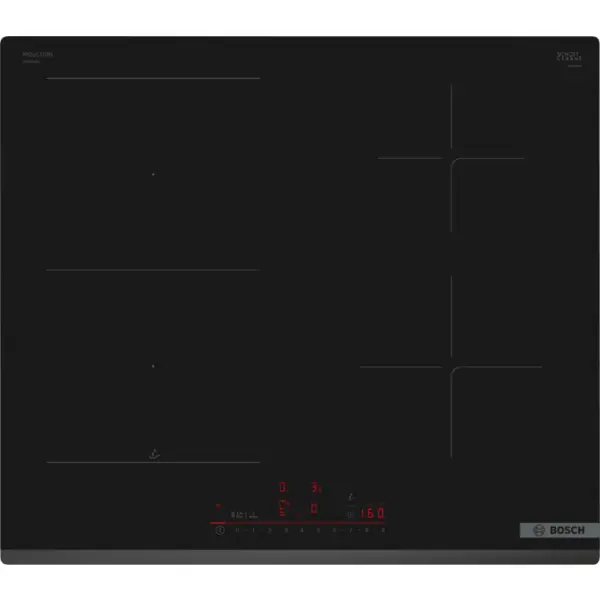 BOSCH Plita cu inductie incorporabila Bosch PVS63KHC1Z, 4 zone de gatit, 60 cm, panou tactil, Neagra