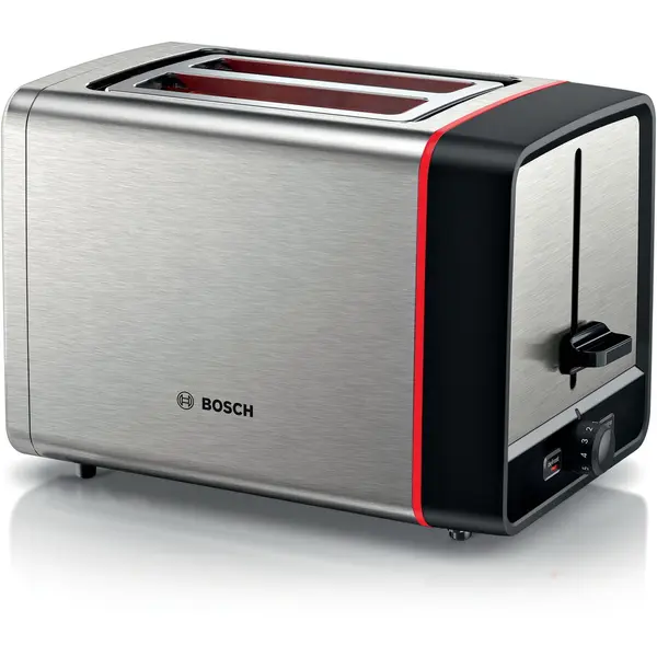 BOSCH Prajitor de paine compact Bosch TAT6M420, setari pt decongelare si incalzire, suport pt incalzire chifle; high lift; oprire automata; rumenire uniforma; fara BPA pt elemente plastic; Inox