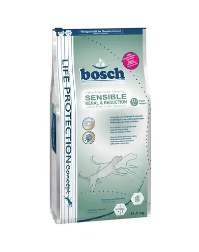 BOSCH Sensible Renal&Reduction hrana uscata pentru caini cu afectiuni renale, hepatice sau urinare 11,5 kg