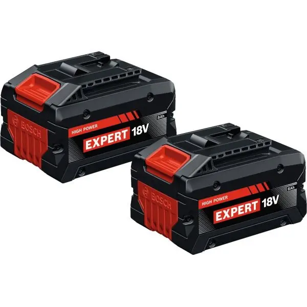 BOSCH Set 2 acumulatori BOSCH EXPERT EXBA 18V-80, capacitate baterie 8Ah, tip Li-Ion