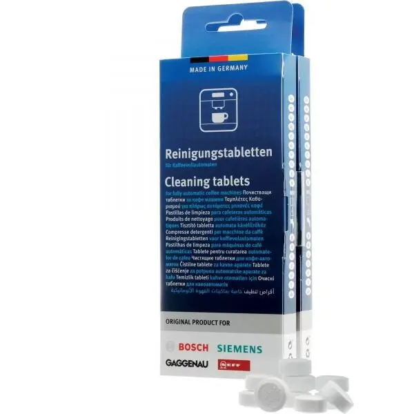 BOSCH Set BOSCH 00311979, 20 pastile de curatare concepute pentru programele automate de curatare ale espresoarelor