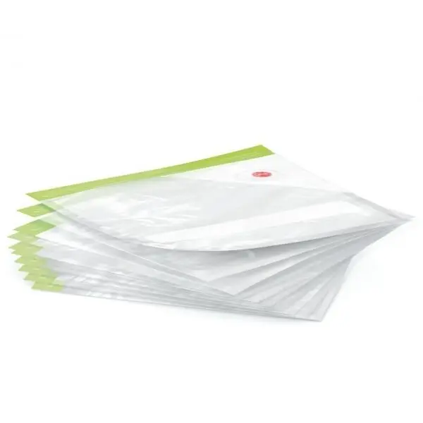 BOSCH Set pungi BOSCH MSZV0FB1, 1.2l, 10 buc, transparent-verde