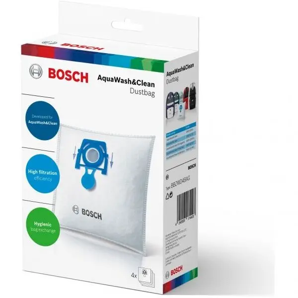 BOSCH Set saci aspiratoare AquaWash&Clean Bosch 17003070, 4 saci multi-strat