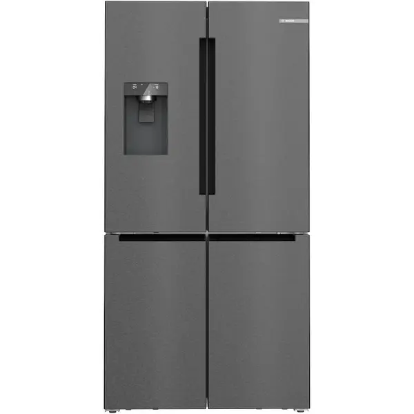 BOSCH Side by Side Bosch KFI96AXEA, 574L, Clasa E, H 183 cm, Inox anti-amprenta negru