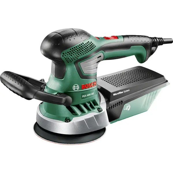 BOSCH Slefuitor cu excentric Bosch PEX 400 AE, 350 W, 21200 RPM, 125 mm, Verde