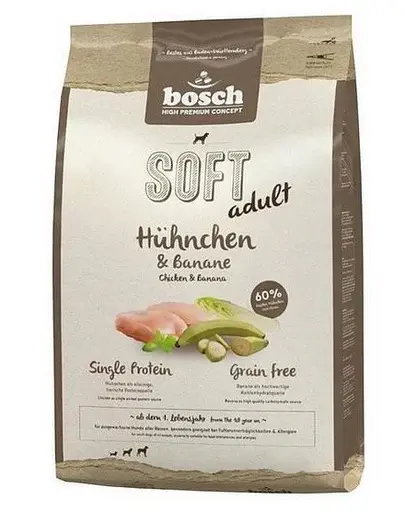 BOSCH Soft Hrana uscata cu pui & banane pentru caini adulti cu intolerante 12.5 kg