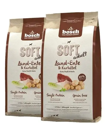 BOSCH Soft Hrana uscata cu rata & cartofi pentru caini 25 kg (2 x 12,5 kg)