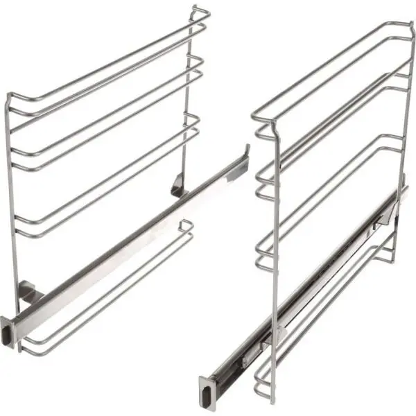 BOSCH Suport complet de sine telescopice pe 1 nivel BOSCH 17007104, Pentru cuptorare cu microunde de 60cm, NU este comptabil cu functia de piroliza, Max. 15kg