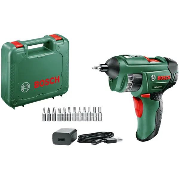 BOSCH Surubelnita Bosch PSR Select 0603977021, Acumulator Litiu-Ion, Verde